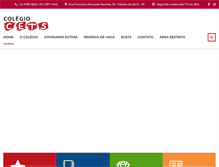 Tablet Screenshot of colegiocets.com.br